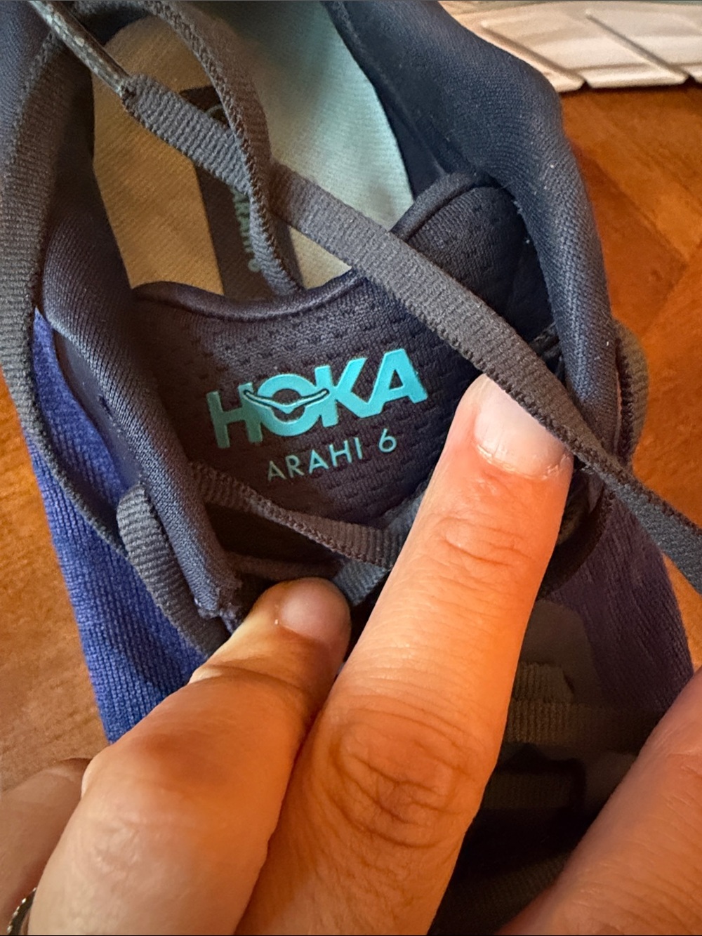 Hoka Navy and Light Blue Sneakers - Picture 4 of 4